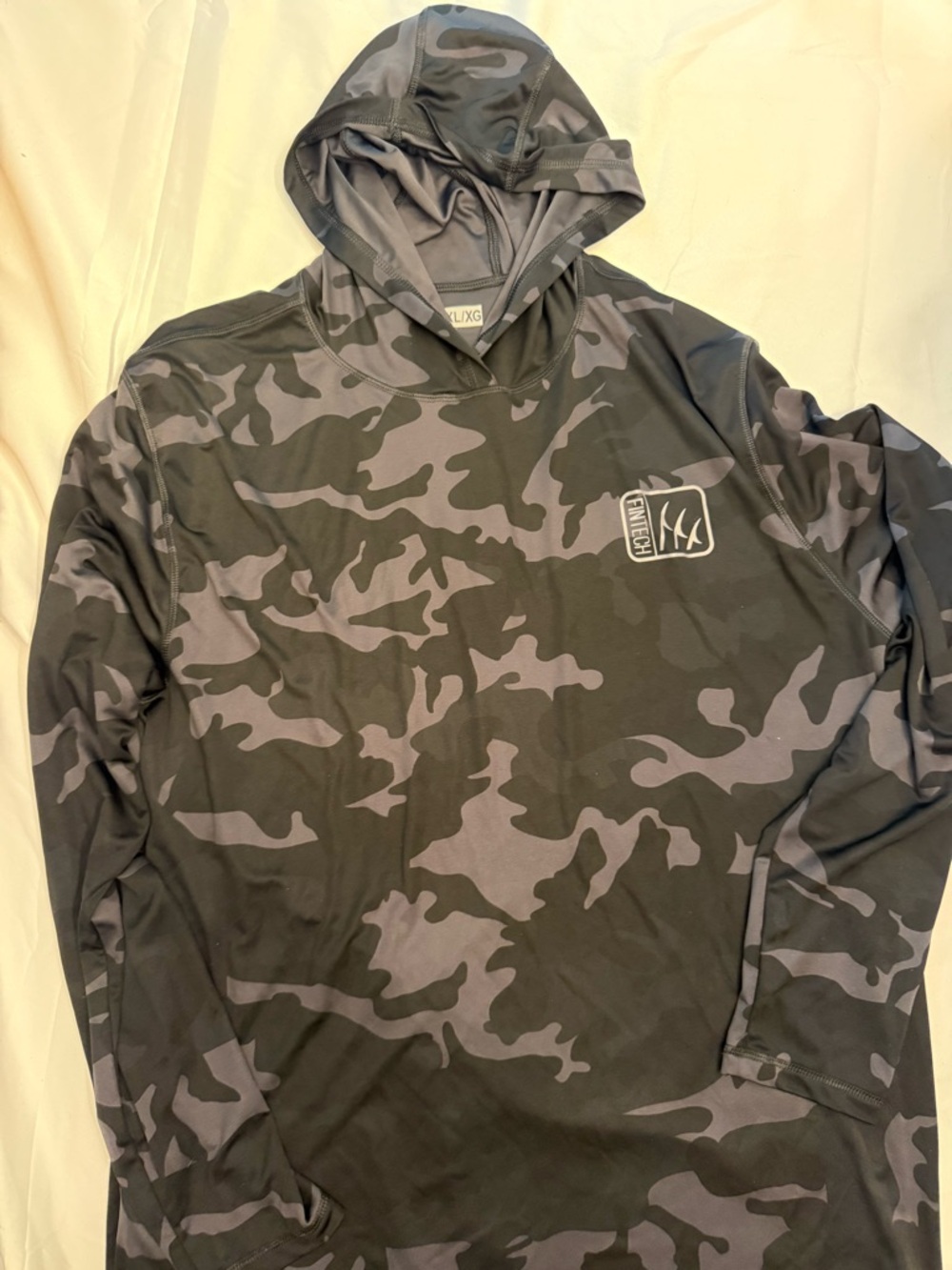 Men's Camo Performance Hoodie - Black and Gray